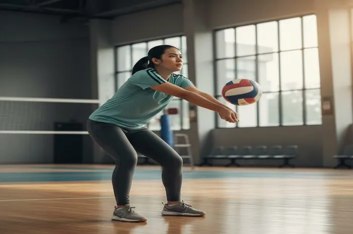 Akurasi servis bawah bagi pemula dalam permainan voli